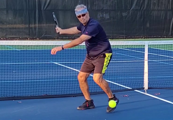 Pickleball Forehand-Back Court